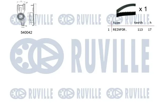 Zahnriemensatz RUVILLE 550169 Bild Zahnriemensatz RUVILLE 550169