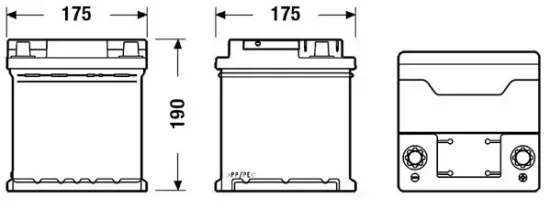 Starterbatterie 12 V 44 Ah EXIDE EB440 Bild Starterbatterie 12 V 44 Ah EXIDE EB440