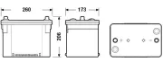 Starterbatterie 12 V 50 Ah EXIDE EK508