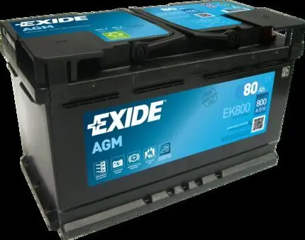 Starterbatterie 12 V 80 Ah EXIDE EK800 Bild Starterbatterie 12 V 80 Ah EXIDE EK800