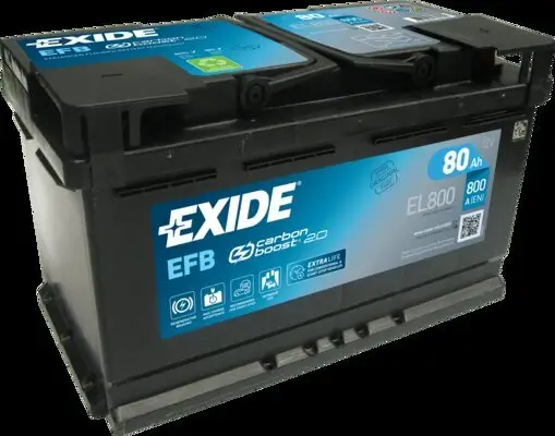 Starterbatterie 12 V 80 Ah EXIDE EL800 Bild Starterbatterie 12 V 80 Ah EXIDE EL800