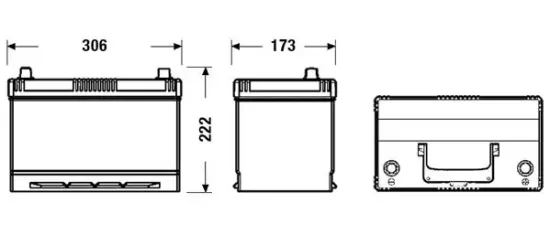 Starterbatterie 12 V 95 Ah EXIDE EL954 Bild Starterbatterie 12 V 95 Ah EXIDE EL954