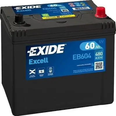 Starterbatterie 12 V 60 Ah EXIDE EB604 Bild Starterbatterie 12 V 60 Ah EXIDE EB604