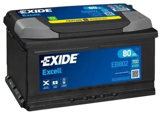 Starterbatterie 12 V 80 Ah EXIDE EB802 Bild Starterbatterie 12 V 80 Ah EXIDE EB802