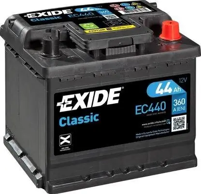 Starterbatterie 12 V 44 Ah EXIDE EC440 Bild Starterbatterie 12 V 44 Ah EXIDE EC440