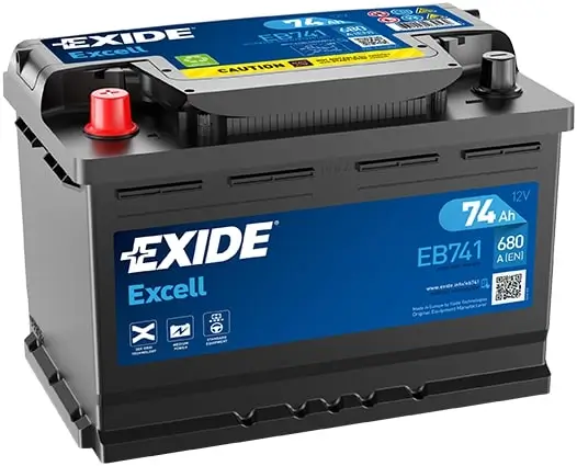 Starterbatterie 12 V 74 Ah EXIDE EB741 Bild Starterbatterie 12 V 74 Ah EXIDE EB741