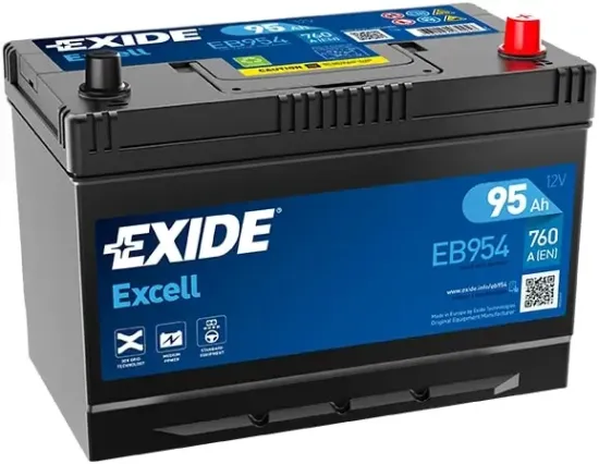 Starterbatterie 12 V 95 Ah EXIDE EB954 Bild Starterbatterie 12 V 95 Ah EXIDE EB954
