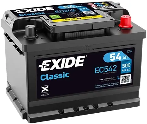 Starterbatterie 12 V 54 Ah EXIDE EC542 Bild Starterbatterie 12 V 54 Ah EXIDE EC542