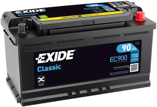Starterbatterie 12 V 90 Ah EXIDE EC900 Bild Starterbatterie 12 V 90 Ah EXIDE EC900