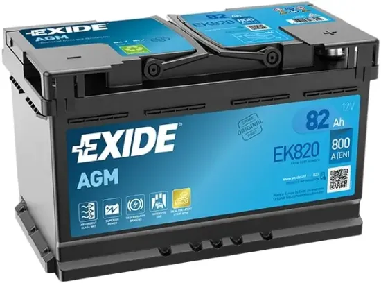 Starterbatterie 12 V 82 Ah EXIDE EK820 Bild Starterbatterie 12 V 82 Ah EXIDE EK820