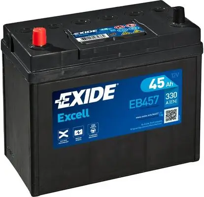 Starterbatterie 12 V 45 Ah EXIDE EB457 Bild Starterbatterie 12 V 45 Ah EXIDE EB457