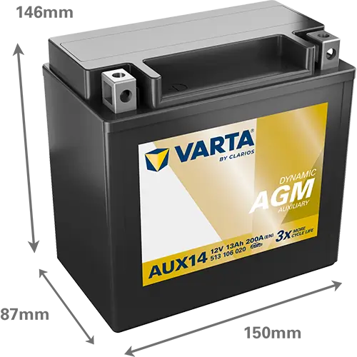 Starterbatterie 12 V 13 Ah VARTA 513106020K262 Bild Starterbatterie 12 V 13 Ah VARTA 513106020K262