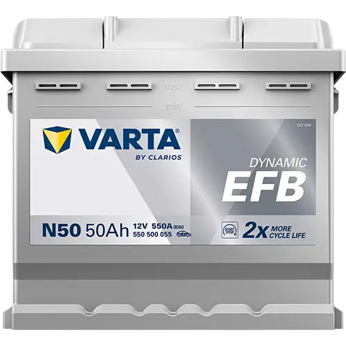 Starterbatterie 12 V 50 Ah VARTA 550500055K262 Bild Starterbatterie 12 V 50 Ah VARTA 550500055K262