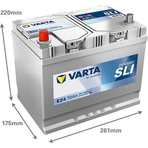 Starterbatterie 12 V 70 Ah VARTA 570413063K262 Bild Starterbatterie 12 V 70 Ah VARTA 570413063K262