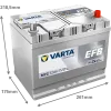 Starterbatterie 12 V 72 Ah VARTA 572501076K262 Bild Starterbatterie 12 V 72 Ah VARTA 572501076K262