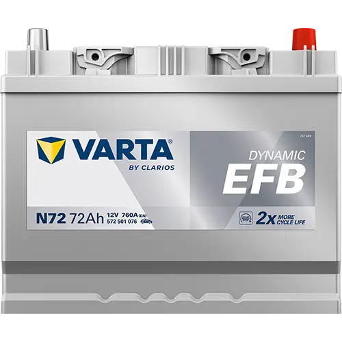 Starterbatterie 12 V 72 Ah VARTA 572501076K262 Bild Starterbatterie 12 V 72 Ah VARTA 572501076K262