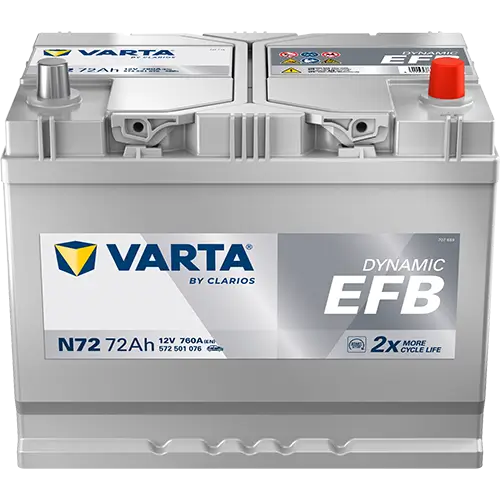 Starterbatterie 12 V 72 Ah VARTA 572501076K262 Bild Starterbatterie 12 V 72 Ah VARTA 572501076K262