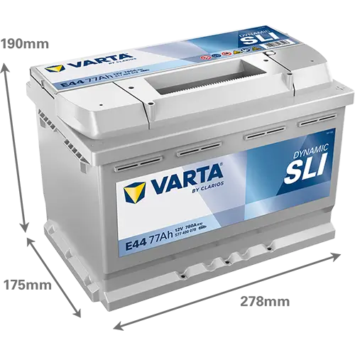 Starterbatterie 12 V 77 Ah VARTA 577400078K262 Bild Starterbatterie 12 V 77 Ah VARTA 577400078K262