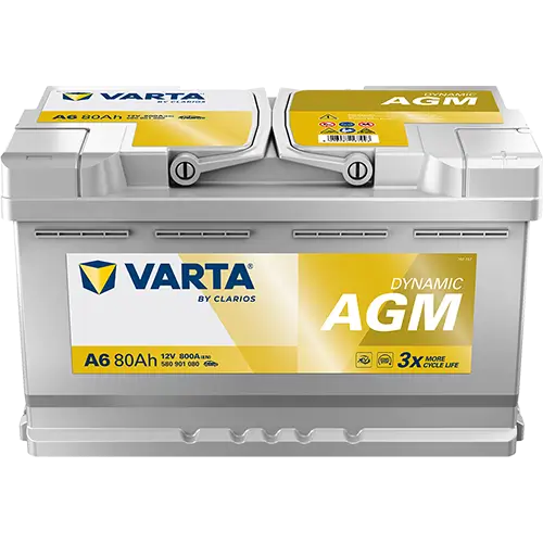 Starterbatterie 12 V 80 Ah VARTA 580901080K262