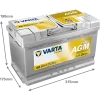 Starterbatterie 12 V 80 Ah VARTA 580901080K262 Bild Starterbatterie 12 V 80 Ah VARTA 580901080K262
