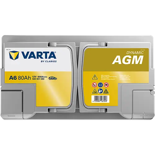 Starterbatterie 12 V 80 Ah VARTA 580901080K262 Bild Starterbatterie 12 V 80 Ah VARTA 580901080K262