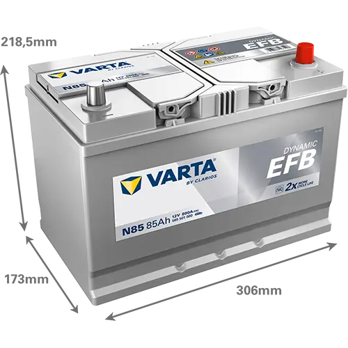 Starterbatterie 12 V 85 Ah VARTA 585501080K262 Bild Starterbatterie 12 V 85 Ah VARTA 585501080K262