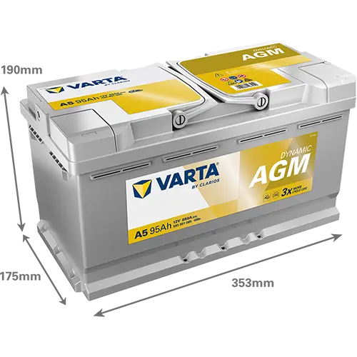 Starterbatterie 12 V 95 Ah VARTA 595901085K262 Bild Starterbatterie 12 V 95 Ah VARTA 595901085K262