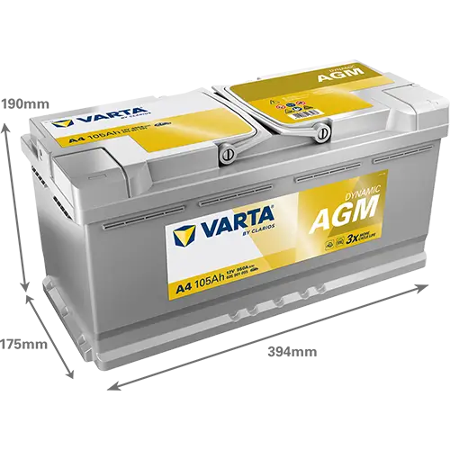 Starterbatterie 12 V 105 Ah VARTA 605901095K262 Bild Starterbatterie 12 V 105 Ah VARTA 605901095K262