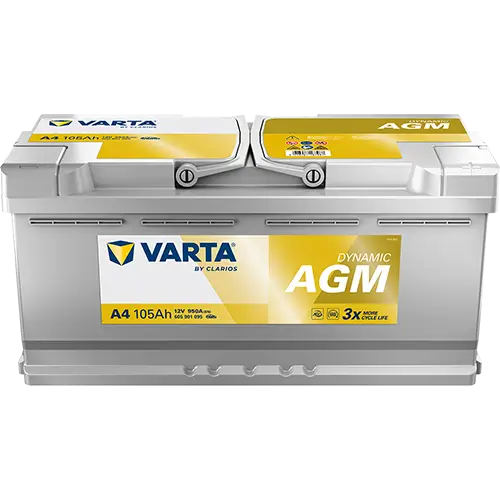 Starterbatterie 12 V 105 Ah VARTA 605901095K262 Bild Starterbatterie 12 V 105 Ah VARTA 605901095K262