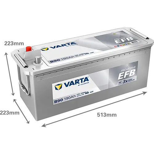 Starterbatterie 12 V 190 Ah VARTA 690500105K182 Bild Starterbatterie 12 V 190 Ah VARTA 690500105K182