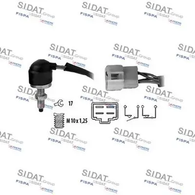 Bremslichtschalter SIDAT 5.140059 Bild Bremslichtschalter SIDAT 5.140059