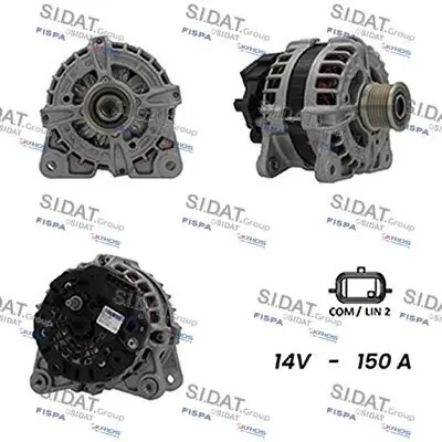 Generator 12 V SIDAT A12BH0173A2 Bild Generator 12 V SIDAT A12BH0173A2
