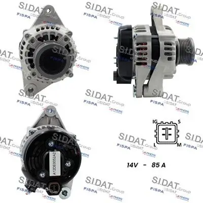 Generator 12 V SIDAT A12DE0052A2 Bild Generator 12 V SIDAT A12DE0052A2