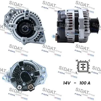 Generator 12 V SIDAT A12DE0260A2 Bild Generator 12 V SIDAT A12DE0260A2