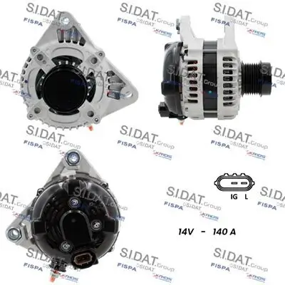 Generator 12 V SIDAT A12DE0711A2 Bild Generator 12 V SIDAT A12DE0711A2