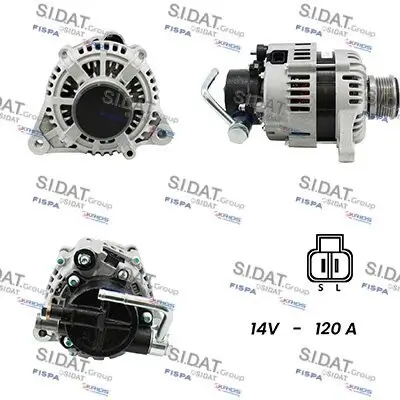 Generator 12 V SIDAT A12HY0045A2 Bild Generator 12 V SIDAT A12HY0045A2