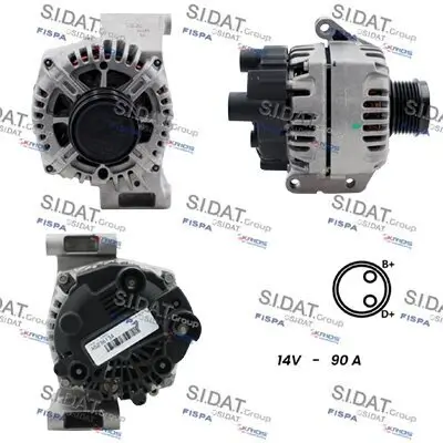 Generator 12 V SIDAT A12VA0001 Bild Generator 12 V SIDAT A12VA0001