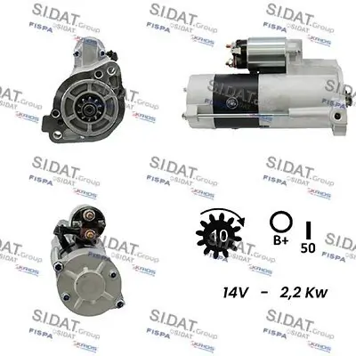Starter 12 V 2,2 kW SIDAT S12MH0041A2 Bild Starter 12 V 2,2 kW SIDAT S12MH0041A2