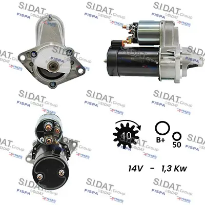 Starter 12 V 1,1 kW SIDAT S12VA0025A2