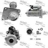 Starter 12 V 2 kW SIDAT S12VA0961A2