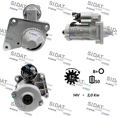 Starter 12 V 2 kW SIDAT S12VA0961A2 Bild Starter 12 V 2 kW SIDAT S12VA0961A2