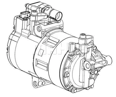 Kompressor, Klimaanlage BV PSH 095.455.001.310 Bild Kompressor, Klimaanlage BV PSH 095.455.001.310