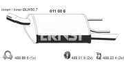 Endschalldämpfer ERNST 011006
