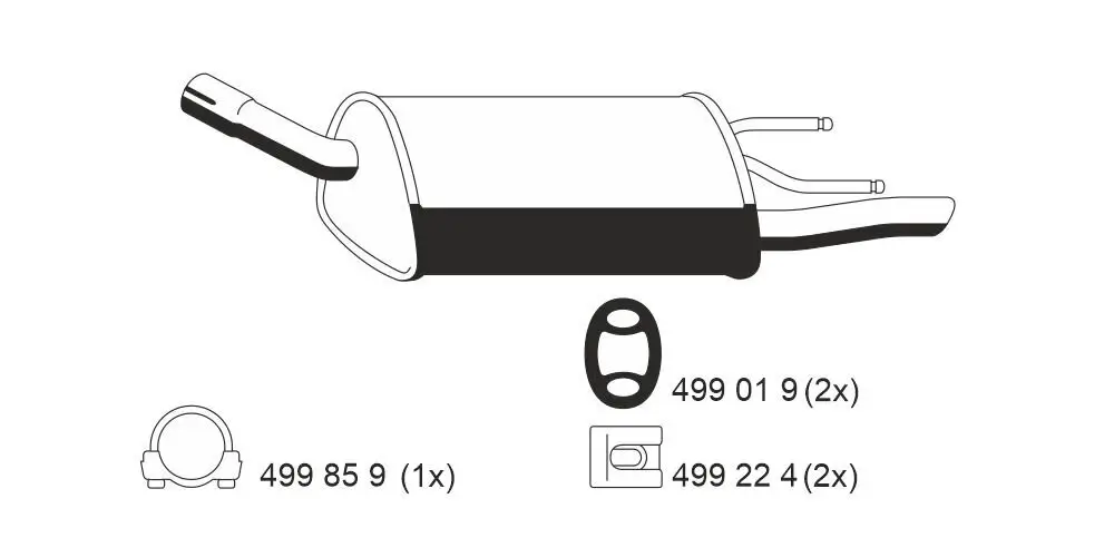 Endschalldämpfer ERNST 011044