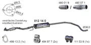 Mittelschalldämpfer ERNST 012140