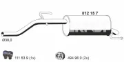 Endschalldämpfer ERNST 012157