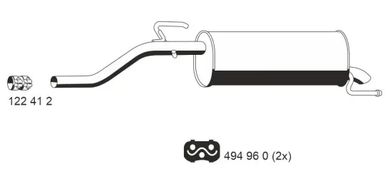 Endschalldämpfer ERNST 012164 Bild Endschalldämpfer ERNST 012164