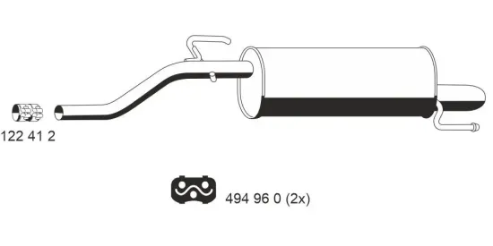 Endschalldämpfer ERNST 012171 Bild Endschalldämpfer ERNST 012171