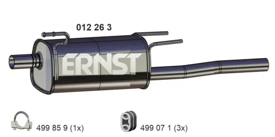 Endschalldämpfer ERNST 012263 Bild Endschalldämpfer ERNST 012263