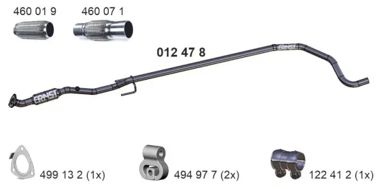 Abgasrohr ERNST 012478 Bild Abgasrohr ERNST 012478